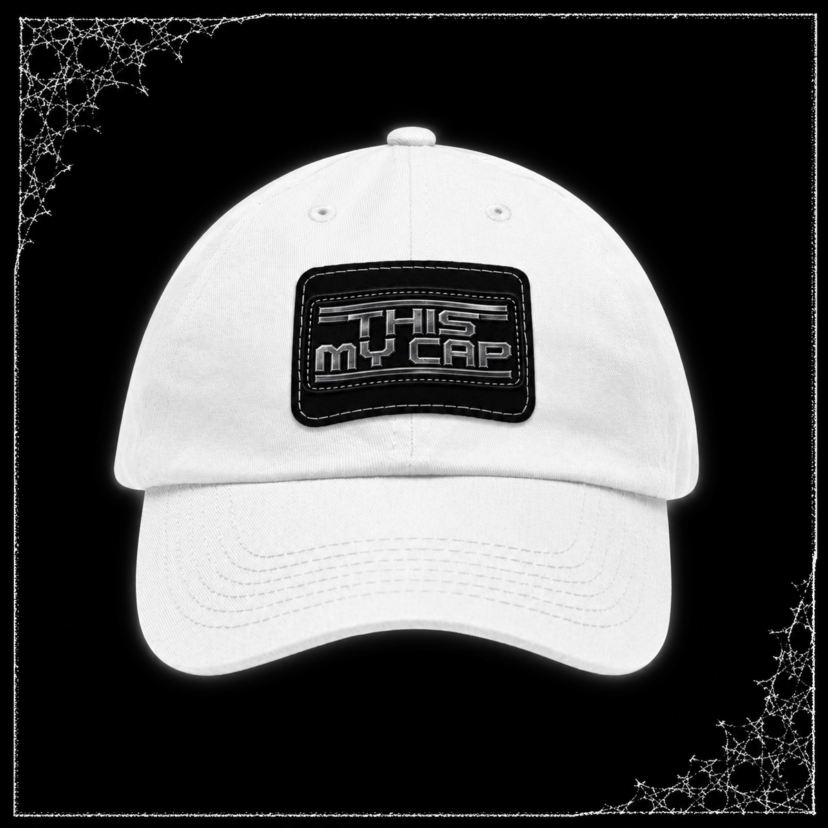 Dad Hat with Leather Patch (Rectangle)